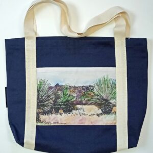 Kangaroo Island Grass Trees Blue Canvas Market Bag